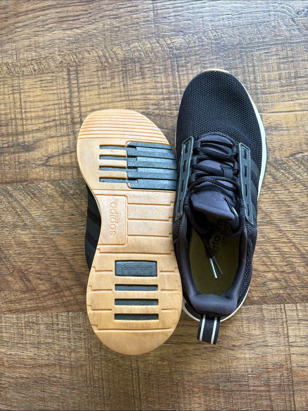adidas Men’s Black and White Running Sneakers